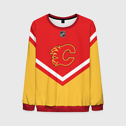 Свитшот мужской NHL: Calgary Flames, цвет: 3D-красный
