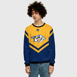 Свитшот мужской NHL: Nashville Predators, цвет: 3D-черный — фото 2