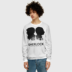 Свитшот мужской Sherlock Edition, цвет: 3D-белый — фото 2