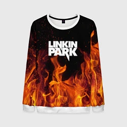 Свитшот мужской Linkin Park: Hell Flame, цвет: 3D-белый