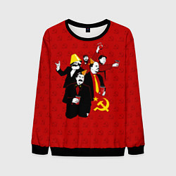 Свитшот мужской Communist Party, цвет: 3D-черный