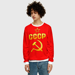 Свитшот мужской СССР, цвет: 3D-белый — фото 2