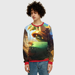 Свитшот мужской Раммус, цвет: 3D-красный — фото 2