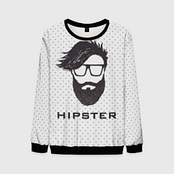 Свитшот мужской Hipster, цвет: 3D-черный