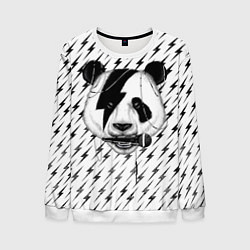 Свитшот мужской Панда вокалист, цвет: 3D-белый