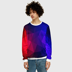 Свитшот мужской Red&Blue, цвет: 3D-белый — фото 2