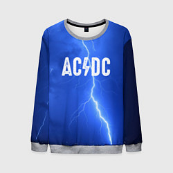 Свитшот мужской AC/DC: Lightning, цвет: 3D-меланж