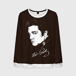Свитшот мужской Elvis Presley, цвет: 3D-белый