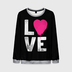 Свитшот мужской Love Heart, цвет: 3D-меланж