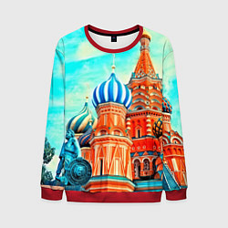 Свитшот мужской Blue Kremlin, цвет: 3D-красный