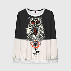 Свитшот мужской TDD Owl 95, цвет: 3D-белый