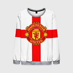 Свитшот мужской Manchester Utd: England, цвет: 3D-меланж