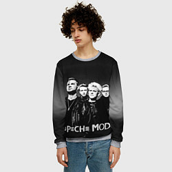 Свитшот мужской Depeche Mode: mono, цвет: 3D-меланж — фото 2
