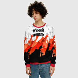 Свитшот мужской Мумий Тролль, цвет: 3D-красный — фото 2