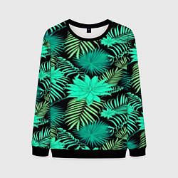 Свитшот мужской Tropical pattern, цвет: 3D-черный