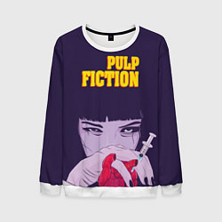 Свитшот мужской Pulp Fiction: Dope Heart, цвет: 3D-белый