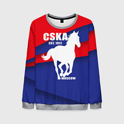 Свитшот мужской CSKA est. 1911, цвет: 3D-меланж