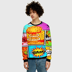 Свитшот мужской Pop Art, цвет: 3D-черный — фото 2