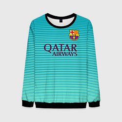 Свитшот мужской Barcelona FC: Aqua, цвет: 3D-черный