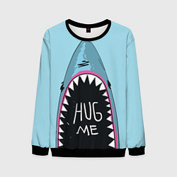 Свитшот мужской Shark: Hug me, цвет: 3D-черный