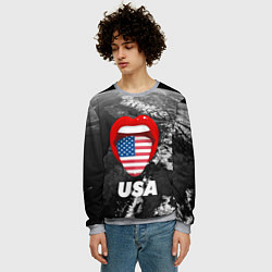 Свитшот мужской USA, цвет: 3D-меланж — фото 2
