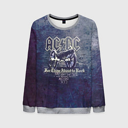 Свитшот мужской ACDC пушка, цвет: 3D-меланж