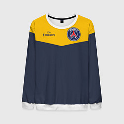 Свитшот мужской PSG: Navy Yellow, цвет: 3D-белый