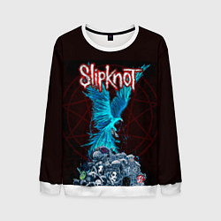 Свитшот мужской Орел группа Slipknot, цвет: 3D-белый