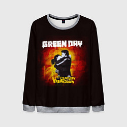 Свитшот мужской Поцелуй Green Day, цвет: 3D-меланж