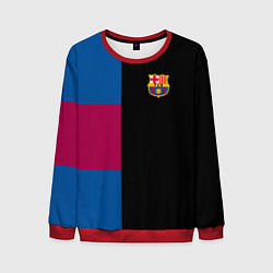 Свитшот мужской Barcelona FC: Black style, цвет: 3D-красный