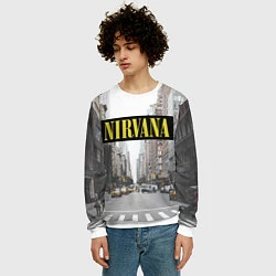 Свитшот мужской Nirvana City, цвет: 3D-белый — фото 2