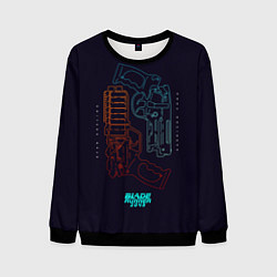 Свитшот мужской Blade Runner Guns, цвет: 3D-черный