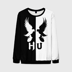 Свитшот мужской HU: Black & White, цвет: 3D-черный