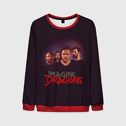 Свитшот мужской Группа Imagine Dragons, цвет: 3D-красный