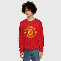 Свитшот мужской FC Manchester United: Creative, цвет: 3D-красный — фото 2