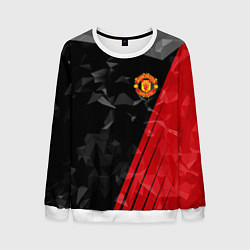 Свитшот мужской FC Manchester United: Abstract, цвет: 3D-белый