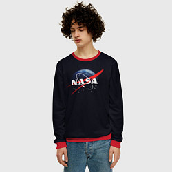 Свитшот мужской NASA: Black Space, цвет: 3D-красный — фото 2