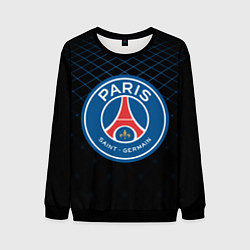 Свитшот мужской FC PSG: Blue Lines, цвет: 3D-черный