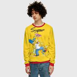 Свитшот мужской Simpsons Family, цвет: 3D-красный — фото 2