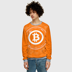 Свитшот мужской Bitcoin Tech, цвет: 3D-меланж — фото 2