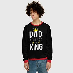 Свитшот мужской Dad you are the King, цвет: 3D-красный — фото 2