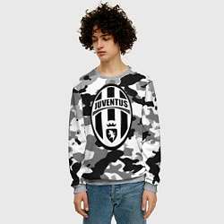 Свитшот мужской FC Juventus: Camouflage, цвет: 3D-меланж — фото 2