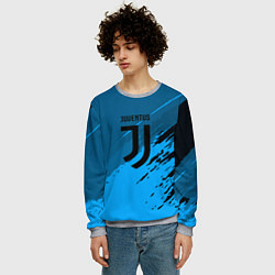 Свитшот мужской FC Juventus: Abstract style, цвет: 3D-меланж — фото 2