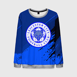 Свитшот мужской FC Leicester: Abstract style, цвет: 3D-меланж