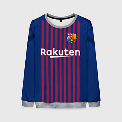 Свитшот мужской FC Barcelona: Messi Home 18/19, цвет: 3D-меланж