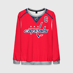 Свитшот мужской Washington Capitals: Ovechkin Red, цвет: 3D-меланж