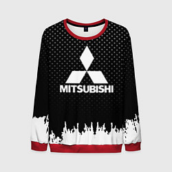 Свитшот мужской Mitsubishi: Black Side, цвет: 3D-красный