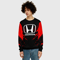 Свитшот мужской Honda: Red Anger, цвет: 3D-черный — фото 2