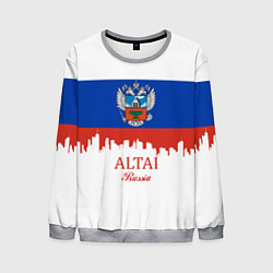 Свитшот мужской Altai: Russia, цвет: 3D-меланж