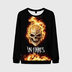 Свитшот мужской In Flames, цвет: 3D-черный